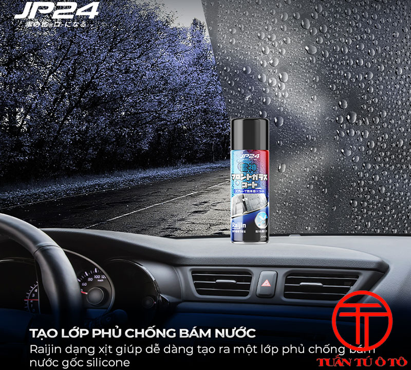Chai xịt nano chống bám nước kính ô tô Raijin JP24 có tốt không